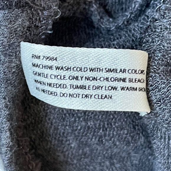 Soma Luxuriously Soft Live Hooded Loungewear Women Size M Gray Floral Batwing - Picture 12 of 12